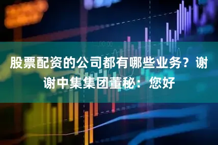 股票配资的公司都有哪些业务？谢谢中集集团董秘：您好